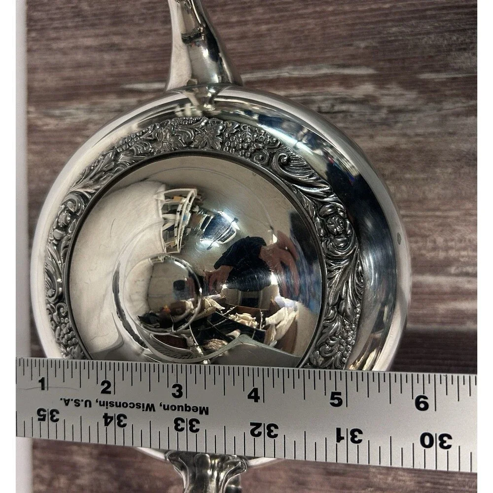 VTG Wilcox New Beverly Manor Silver Plate Teapot #1302 Polished Hinged Lid Fancy